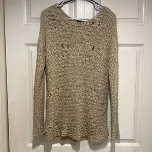 Distressed sweater